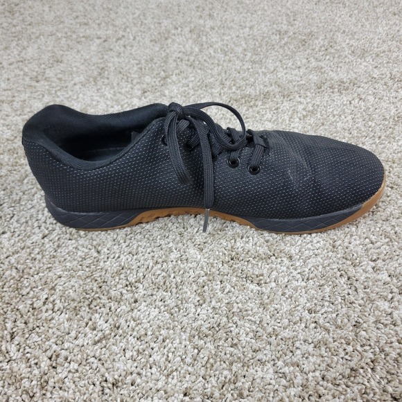 Nobull Outwork Shoes Mens 11.5 Black Gum Workout Strength Training Low Top Gym